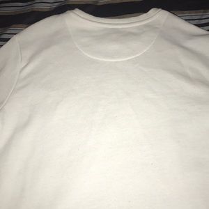 Forever 21 White/Black Striped Sweatshirt